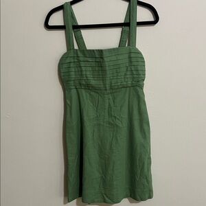 Abercrombie & Fitch Green Emerson Linen Blend Skort